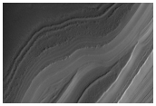 Exposure of North Polar Layered Deposits