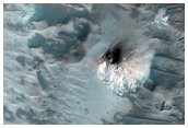 Well-Exposed Central Uplift in Unnamed Crater