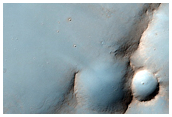 Ejecta From Two Craters in Southern Daedalia Planum