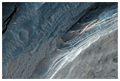 Layered Bedrock with Possible Hydrated Sulfates