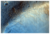 Bright-Halo Crater on Plateau