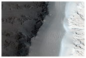Upper Section of Northern Olympus Mons Basal Scarp