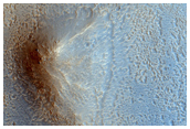 Layered Material in Mamers Vallis Crater