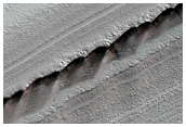 Exposure of North Polar Layered Deposits