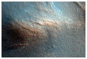 Polar Crater with Summer Ice