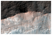 Unmantled Central Uplift Feature in Unnamed Crater