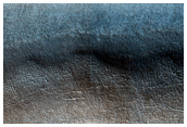 Polar Crater with Summer Ice