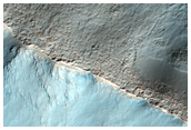 Flow-Like Lobes on Crater Floor