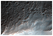 Crater in Patterned Crater Fill