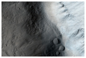 Ejecta From Fresh Crater