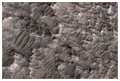 High Thermal Inertia Area in Crater Floor in Terra Sabaea