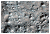 Fluvially-Modified Landscape East of Hale Crater