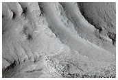 Rocce articolate nelle vicinanze di Nilosyrtis Mensae