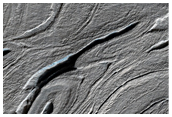 Complex Banded Flow Terrain on Hellas Basin Floor