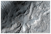 Distal Rampart of Crater in Isidis Region