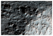Channel System on Southwest Rim of Hale Crater