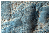 Lava Flow in Isidis Basin Partially Buried by Fludized Ejecta