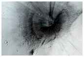 Re-Image Very Recent Crater and Dark Spot