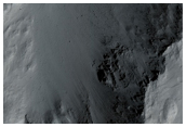 Central Peak of Unnamed Crater within the Medusae Fossae Formation