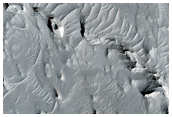 Fan in Crater in Aeolis Region Associated with Channels