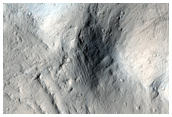 Central Peak of Fesenkov Crater
