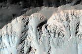 Fresh 10-Kilometer Diameter Unnamed Crater in Terra Sabaea