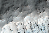 Fresh 5-Kilometer Diameter Impact Crater Southwest of Oudemans Crater