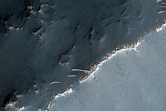 Young Fluidized-Ejecta Crater