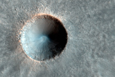Relatively-Fresh Impact Crater in Patterned Ground