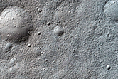 Lobate Feature on Slope Seen in THEMIS Image V14950001