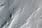 Central Peak of Crater in Southwest Amazonis Planitia