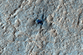 Rocky Material in Crater
