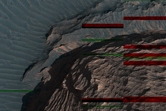 Contact between Wallrock and Light-Toned Rocks in Ophir Chasma