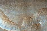 Polar Crater with Summer Ice