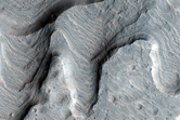 Terraced Fan Deposit in Tyras Vallis