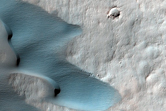 Central Peak of Large Crater