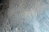 Butterfly Ejecta Crater Rim and Interior