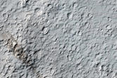Channel Intersecting Crater in Labou Vallis