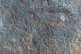 Polar Crater with Summer Ice