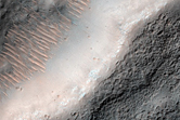 Double Terraces around Streamlined Hills in South End of Eastern Dao Vallis