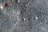 Lobate Debris Apron with Ridge-Like Structures in Tempe Terra
