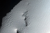 Fluidized Ejecta from Unnamed Crater