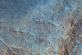 Polar Crater with Summer Ice