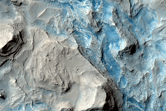 Layered Deposit on Crater Floor in Elysium Region