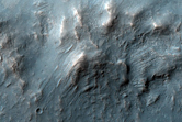 Impact Crater in Noctis Labyrinthus