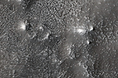 Central Peak Pit of Impact Crater