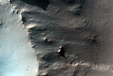 Greater Terra Sirenum Crater Rim or Escarpment