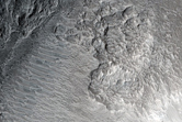 Central Peak of Large Crater