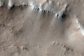 Indus Vallis North of Unnamed Crater