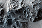 Drainage Off Ponded Materials in Mojave Crater